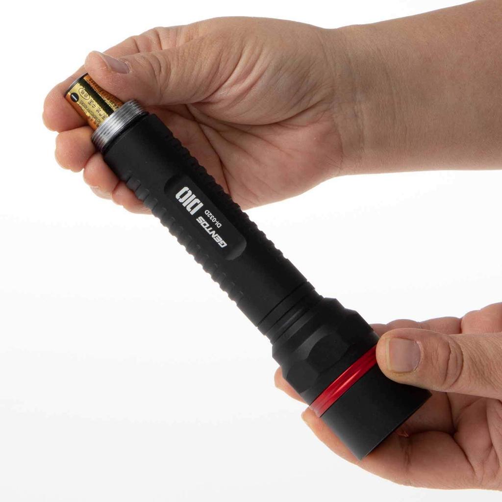 GENTOS DIO LED Фонарик на батарейках AA 350 Ручной фонарик DI-032D Фонарик, Работает, Люмены,