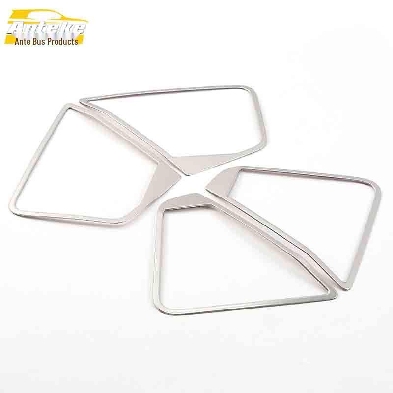 Karoq Car Speaker Stainless Steel Decorative Ring Stickers