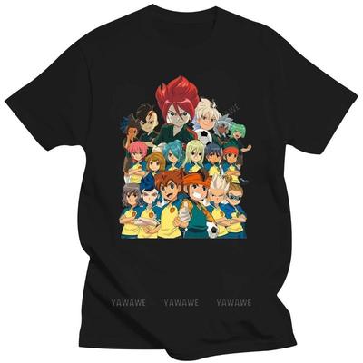 Футболка Inazuma Eleven с коротким рукавом, летняя, белого цвета, с логотипом Inazuma Eleven, футболка, топ, футболка Inazuma 11, хип-хоп
