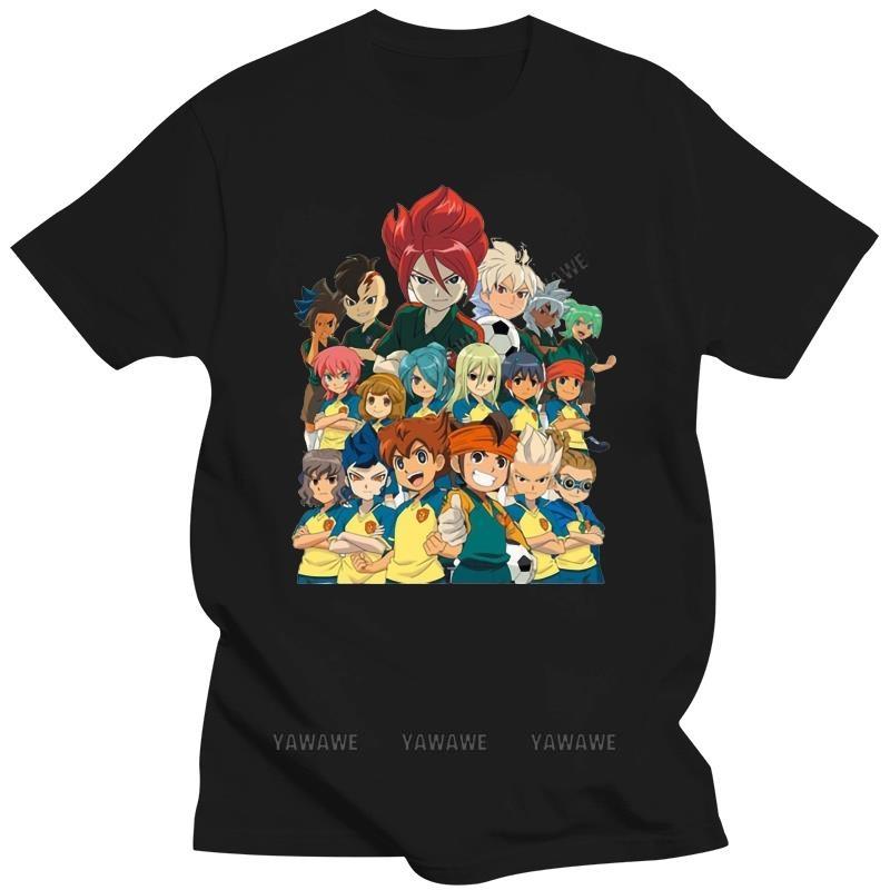 Футболка Inazuma Eleven с коротким рукавом, летняя, белого цвета, с логотипом Inazuma Eleven, футболка, топ, футболка Inazuma 11, хип-хоп