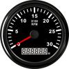 85mm 0-3000 RPM White Electrical Marine Boat Tachometer Gauge for Diesel Motor Engine Tacometro Rpm Meter with LCD Hourmeter