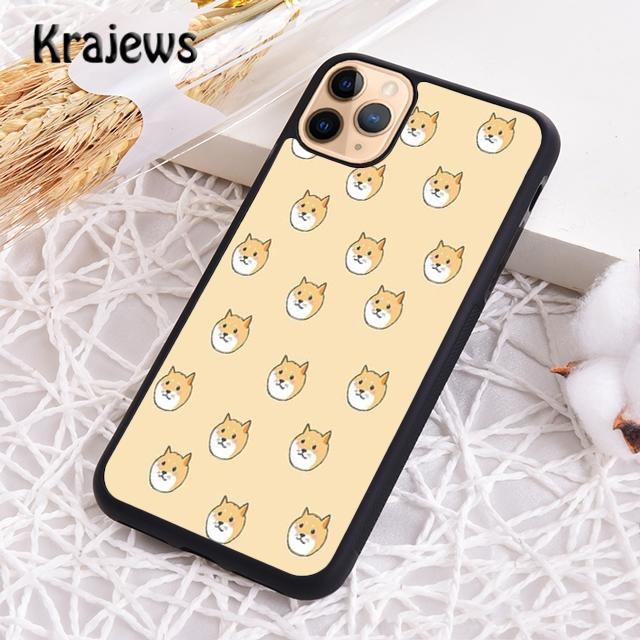 Krajews Funny Shiba Inu Phone Case Cover For iPhone 17 Air 16 15 14 plus 12 13 pro max coque Shell Fundas