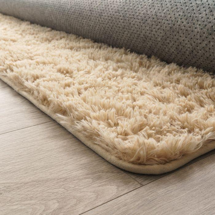 Paco Home Tapis Poils Longs Salon Shaggy Fausse Fourrure Fourrure Moelleux Beige Beige 160x220 cm