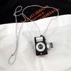 Punk Flash Camera Necklaces Music Pendant Luminous Necklace Retro Small Camera Necklace Flash Men and Women SLR