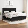 3142187 vidaXL Divan Bed with Mattress Black 160x200 Cm Fabric