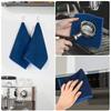 380gsm Thick Microfiber Waffle Weave Dish Drying Cloth Household Kitchen Glass Cleaning Cloth Tea Towels Set 13"x13" 6 Pack