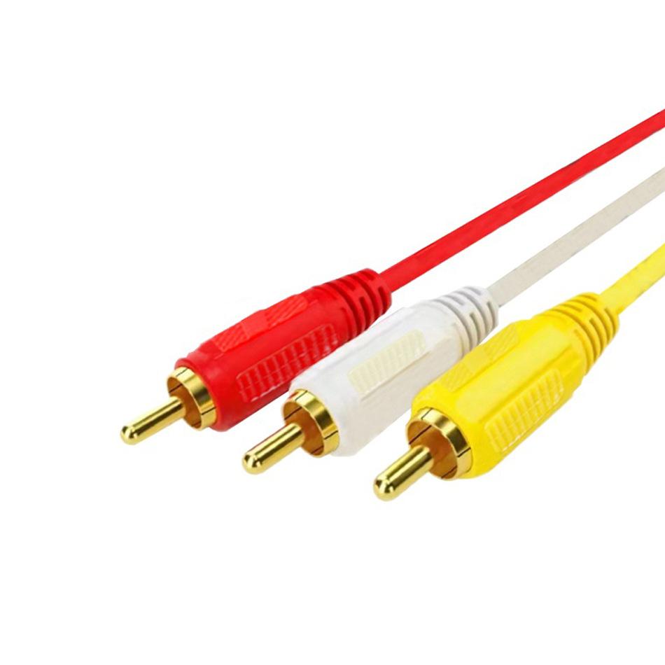 1.5M VGA to 3RCA Cable Gold Plated AV Converter Cord with Magnetic Circle for TV Computer PC Tablet Extend Video Audio Adapter