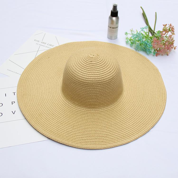Big Edge Wave Edge Beach Hat Summer Ladies Fashion Sun Hat Outdoor Sun Hat Straw Hat
