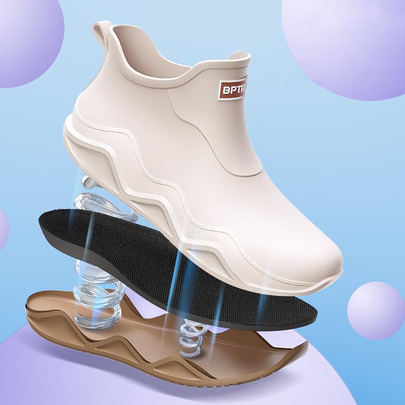 Зима Осень Весна Лето Теплый Мех Дождевая Обувь Мужчины Женщины Противоскользящая Износостойкая Дождевая Вода Забродные Рыбацкие Сапоги