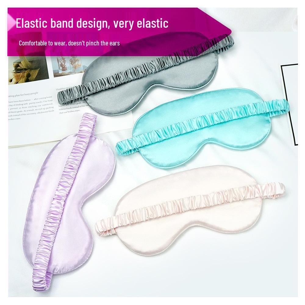 Двусторонняя маска для глаз из шелка тутового дерева: Блокирующий свет, Дышащий, Унисекс с эластичным ремешком