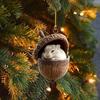1/8Pcs Christmas Ornament Acrylic Forest Animal Acorn Ornament Holiday Party Hanging Decoration Christmas Gift