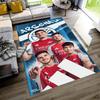 Arsenal Football Player Floor Mat Suitable for Entryway Dormitory Living Rooms Playrooms Antislip Carpet Anime Office Decor Best for Christmas
