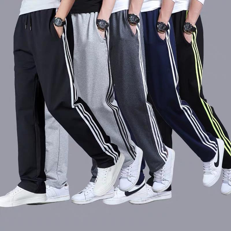 Men Sports Pants Spring Summer Plus Size Loose Casual Student Sweatpants Straight Leg Long Trousers