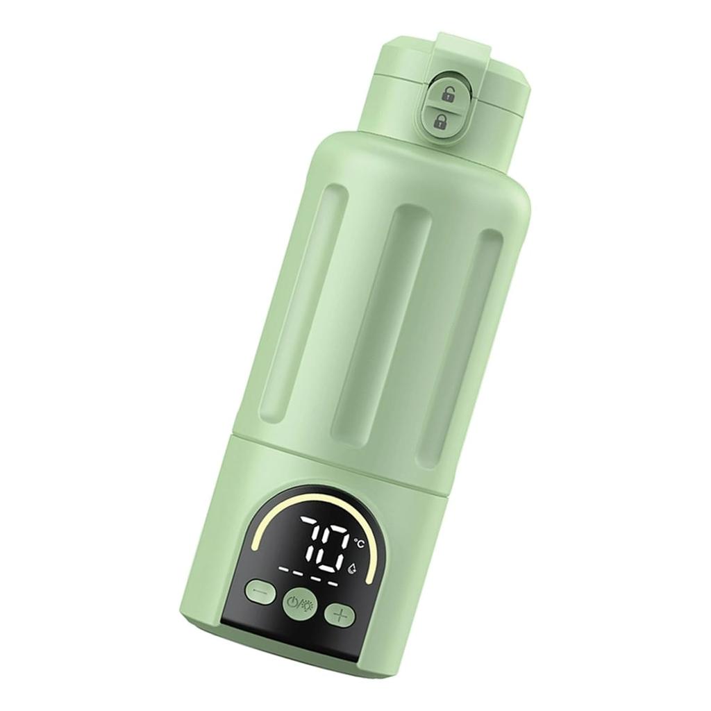 30W Type C Rechargeable Bottle Warmer 500ML Rapid Heating Cup Cordless with Digital Display Portable Portable Bottle Warmer