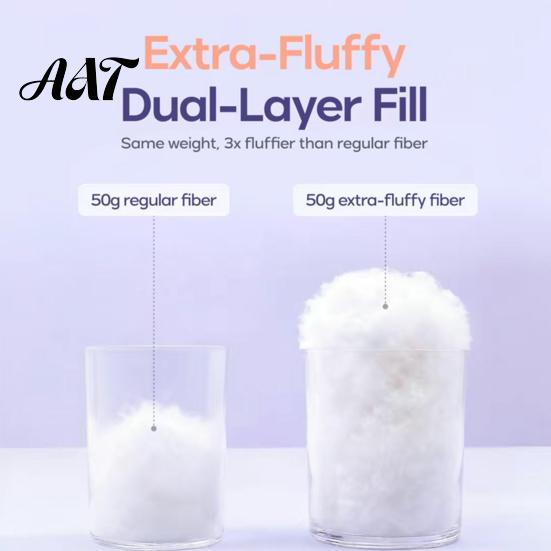 Ventilated Sleep Pillow Puff Cooling Pillow, Soft Breathable Quilted Sleeping Machine Comfortable Head Cushion Washable, Fluffy Cloud-like for