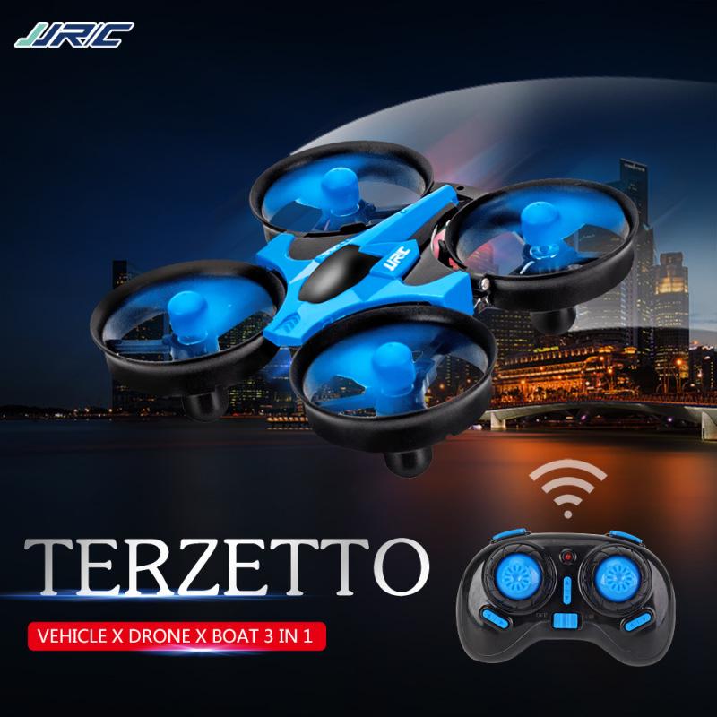 JJRC H36F Мини-дрон TERZETTO 3 в 1 Вода Режим GroundAir 3 режима удержания высоты Безголовый режим RC