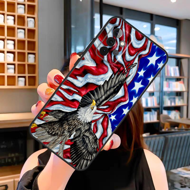 Американский флаг США Орел Чехол Для Samsung Galaxy A13 A36 A56 A23 A52 A32 A12 A54 A34 A14 A16 A26 A33 A53 A15 A35 A55