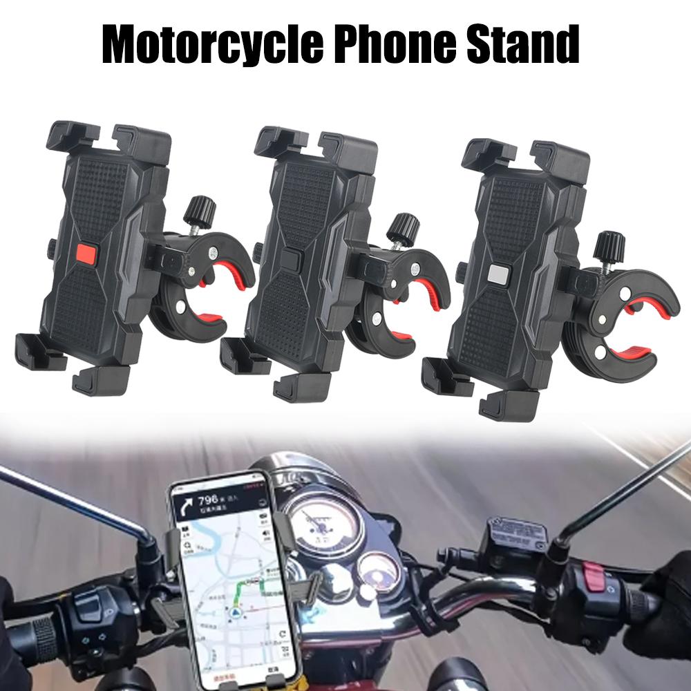 Adjustable Support 360° Rotating Bicycle Motorcycle Phone Holder Automatic Lock GPS Navigation Support for iPhone Samsung Huawei