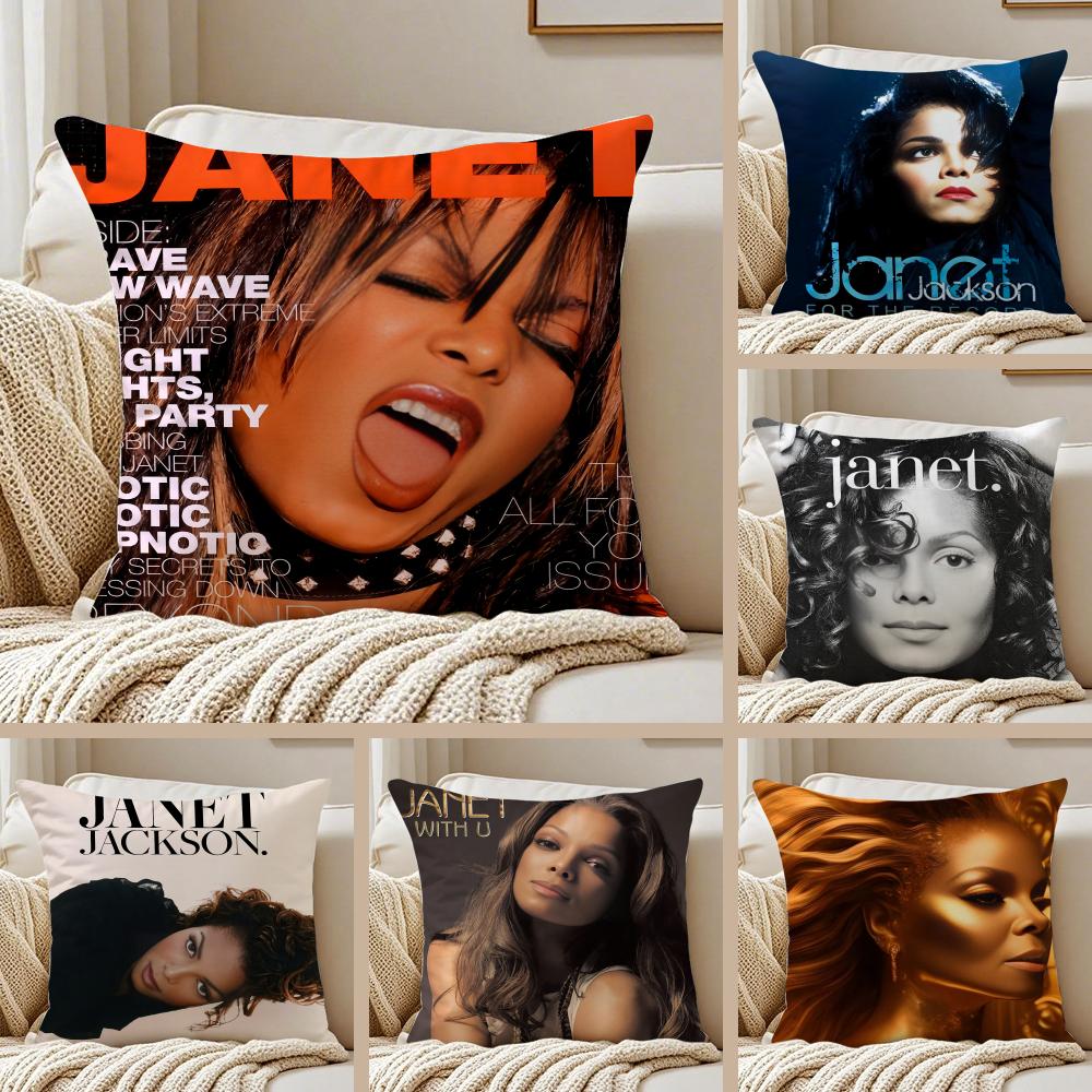 Cute JJanetS JJacksonS Cushion Cover Pillowcase Antidustmite living Room Sofa Decor Cushion Room