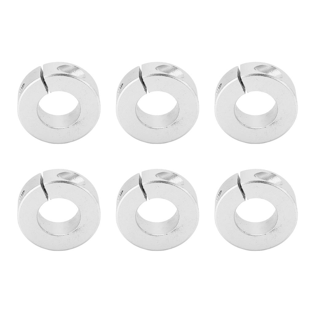 6 шт. Стопорное кольцо вала Алюминиевый сплав Прочное Легкое Зажимное кольцо Ограничитель линейного перемещения Отверстие 4 5 дюймов