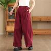 Женские зимние нишевые свободные однотонные свободные широкие брюки брюки ретро повседневные индивидуальные брюки