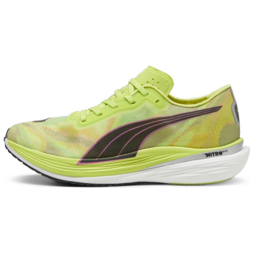 Puma Deviate Nitro 2 Lime Pow Black Men Sneakers Yellow Poison-Pink 380088-01