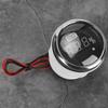 52Mm 2in Battery Digital Gauge Waterproof AntiFog Meter 12V with Smart Alarm for Ships  Electric Vehicles Boats(Black