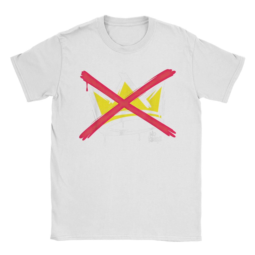 Unisex No Kings T Shirts Pure Cotton Clothes Unique Short Sleeve Crewneck Tees Summer TShirts