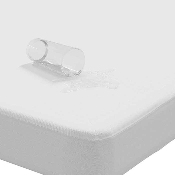 VidaXL Protège-matelas blanc 90x220 cm imperméable,drap de lit,literie,housse de drap-housse,drap-housse,housse de 4100158