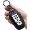 for Ford Key Fob Cover Leather Key Case Holder Keychain Compatible with Bronco F150 Explorer Mustang Escape Mach E F250 Truck King Ranch Expedition