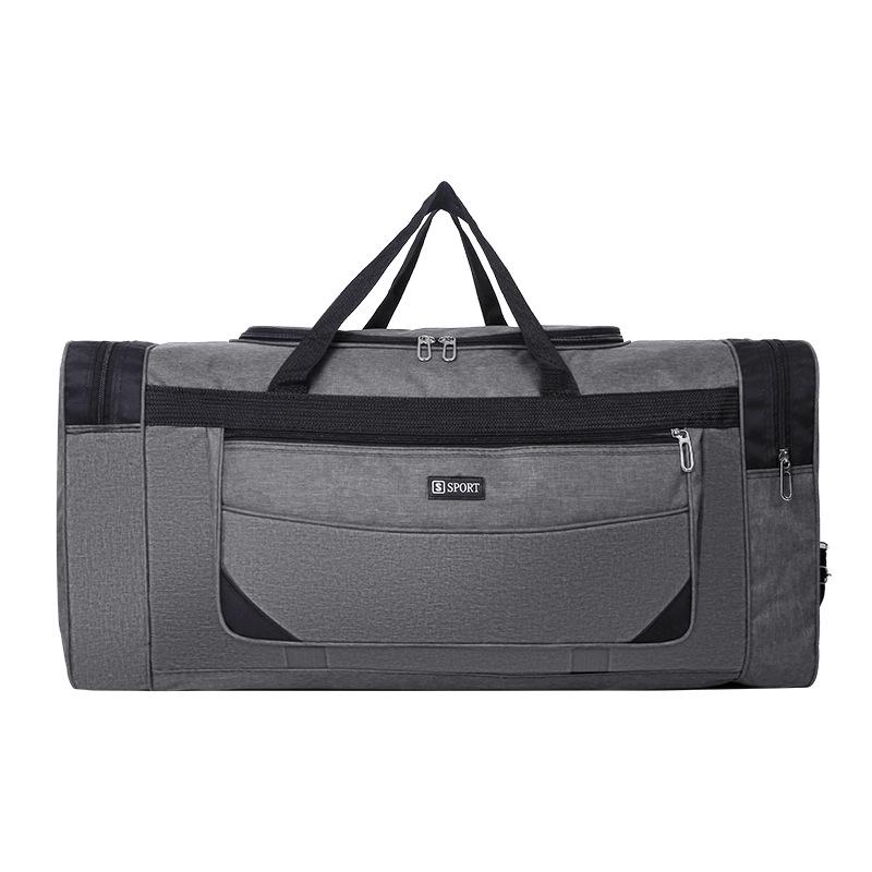 Men's Large-Capacity Nylon Travel Bag, Splash-Proof Hand Luggage for Business Trips