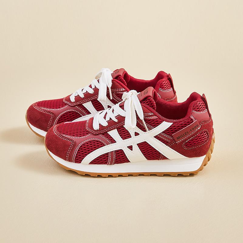 New Korean Version Forrest Gump Shoes for Women's Sports Running, Thick Soled Casual Shoes with Increased Height in Autumn