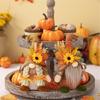 Stylish Thanksgiving Theme Standing Doll Unique Fall Season Bendable Hat Gnome Figure Table Ornament for Thanksgiving
