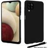Soft Case - Toproduits® - Galaxy A12 - Black Silicone - Impact Protection - Stylus Included