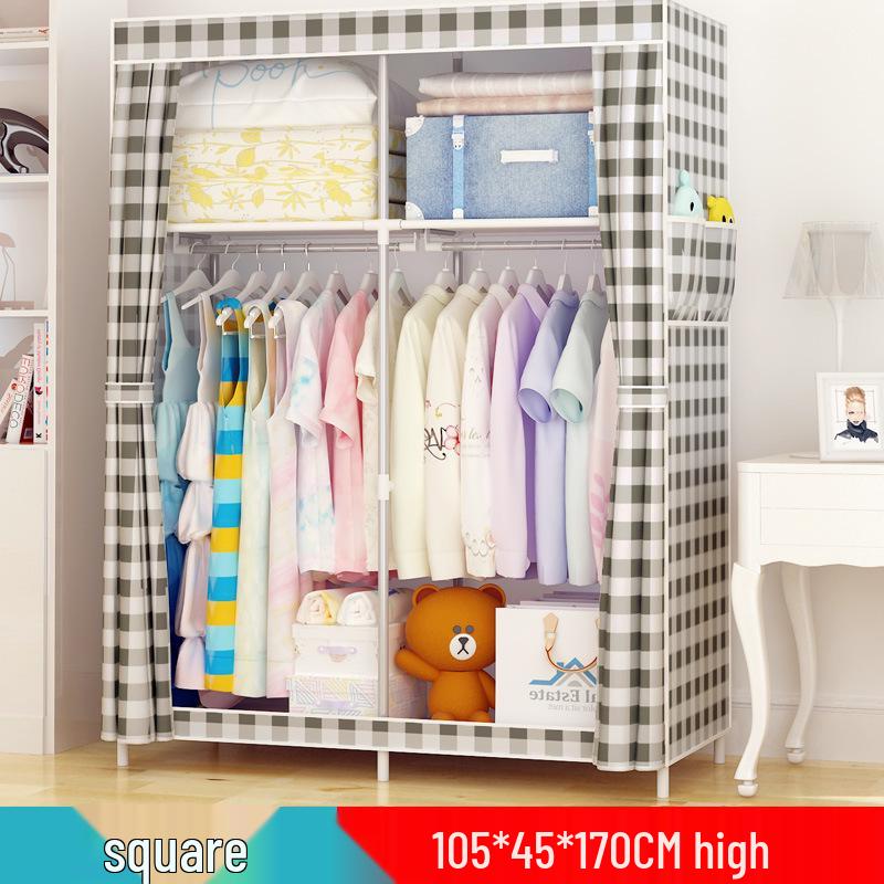 Yarui Fan Компактный пылезащитный тканевый шкаф для общежития