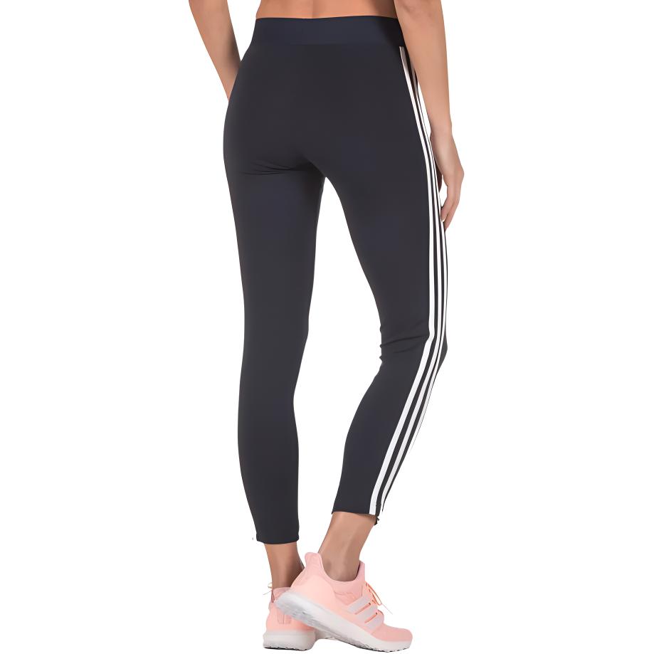 adidas Женские облегающие повседневные колготки Essentials с тремя полосками и высокой талией, синие DU0681