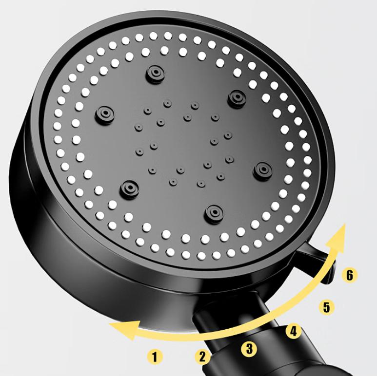 muvi High-Pressure Shower Head Set, Complete Spray Head Kit for Bathing And Showering, with Hose, High-Pressure Bathroom Handheld Shower Head