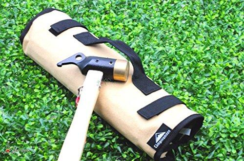 Сумка для хранения колышков из парусины CAMPING MOON, чехол для хранения колышков, чехол для колышков, сумка для колышков, можно одновременно хранить молоток и колышек, макс. 35 см, совместима с B-135