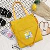 Canvas Bag Girls Single Shoulder Crossbody Bag Multifunctional Shoulder Bag Large Capacity Cartoon Handbag Wholesale