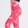 Seamless tie-dye high waist tight yoga clothes peach buttocks training yoga pants sports running fitness pants women