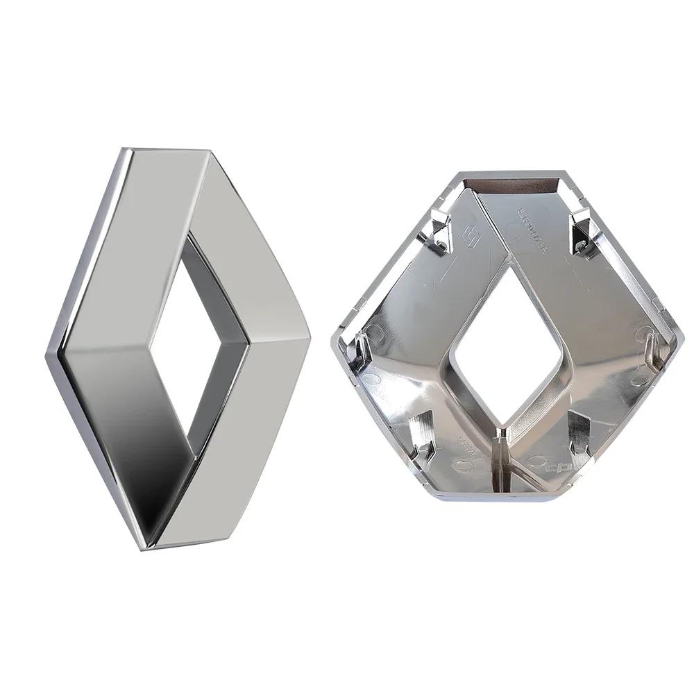 Hub Caps For Renault Koleos Kadjar Captur Megane Talisman Espace Clio Zoe 1pcs 3D Styling Car Front Hood Emblem Rear Trunk Badge
