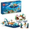 LEGO City Exploration Diving Boat Toy Present Birthday Block Educational Christmas Boys Girls Children 5 Years Old 6 Years Old 7 Years Old 8 Years Old