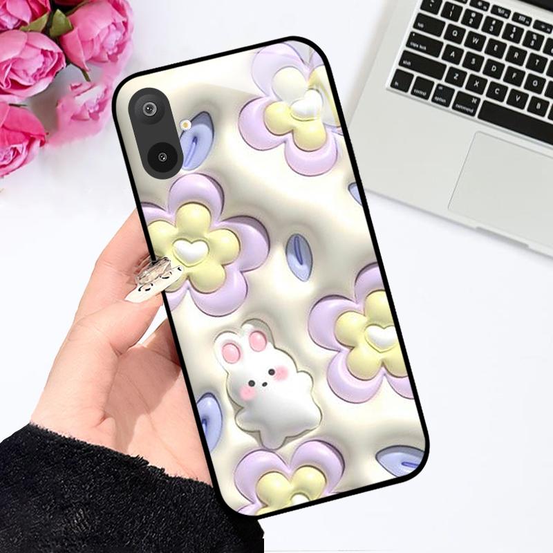 Роскошный чехол из закаленного стекла для Samsung A06 A16, жесткий чехол-крышка из ПК-стекла для Samsung Galaxy M06 F06 M16 F16, противоударные чехлы
