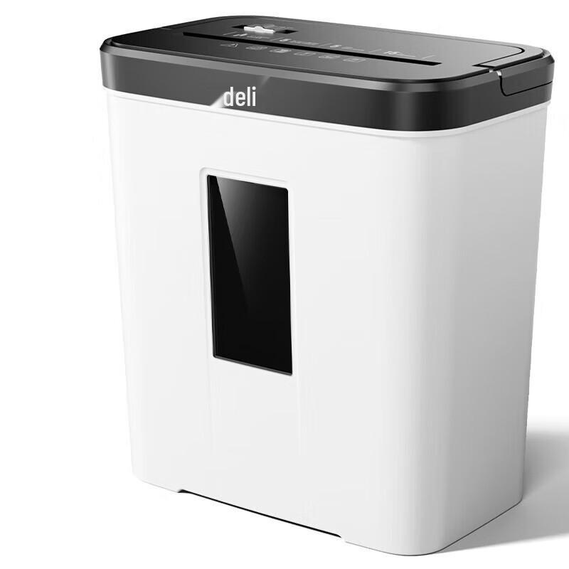 Deli 15L Mini Cross-Cut Shredder with P-4 Security CN plug (adapter included)