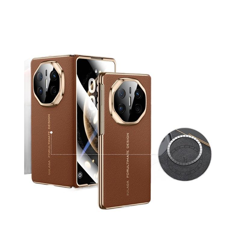 Применимо к чехлу для мобильного телефона Huawei matex6 и пленке, интегрированная магнитная присоска, коллекционное издание x5, x3, гальваническое покрытие, всестороннее, противоударное, я