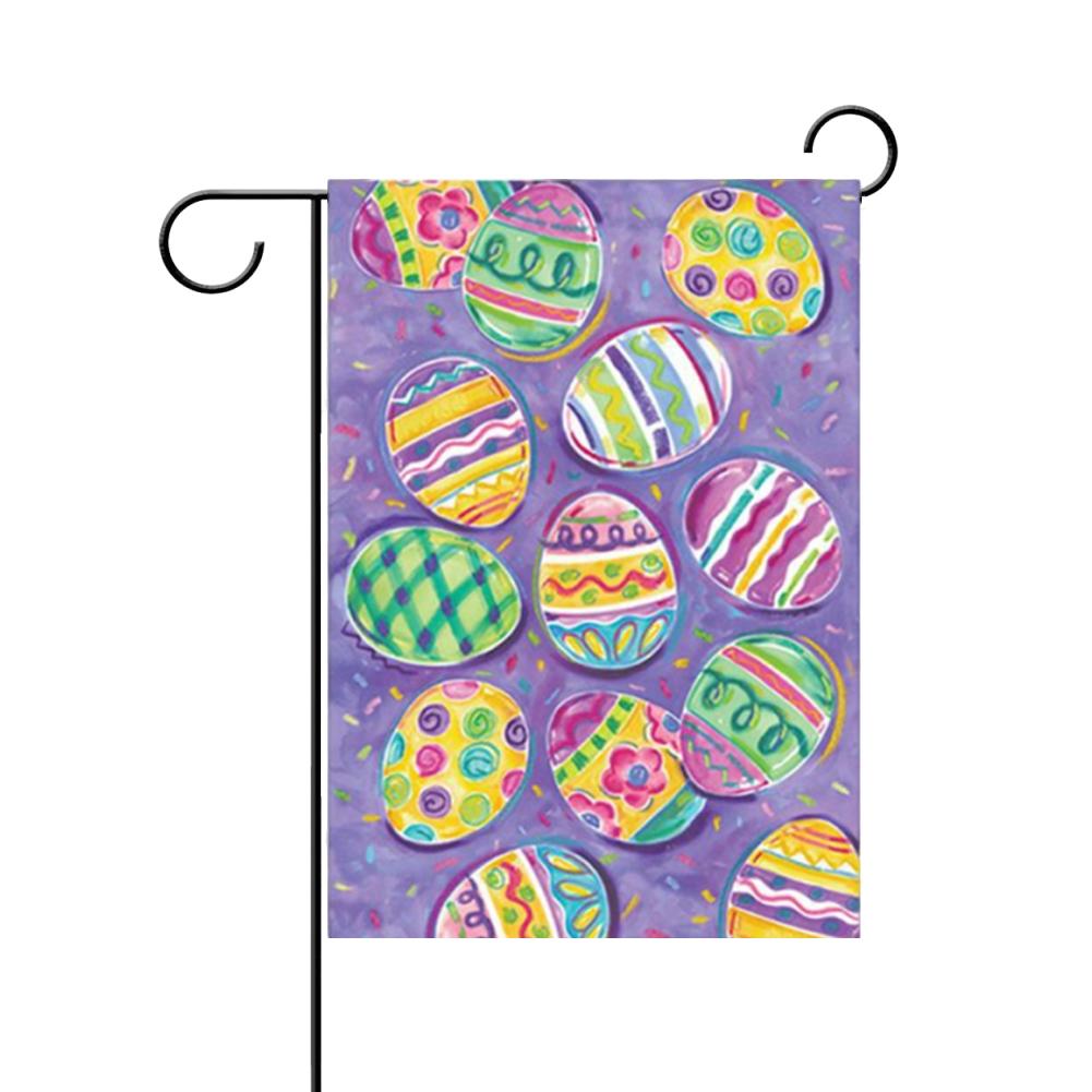 Easter Garden Flags Linen Vertical Garden Flag Cute Garden Flag Decorative Spring Yard Flag Outdoor Yard Patio Lawn Decor