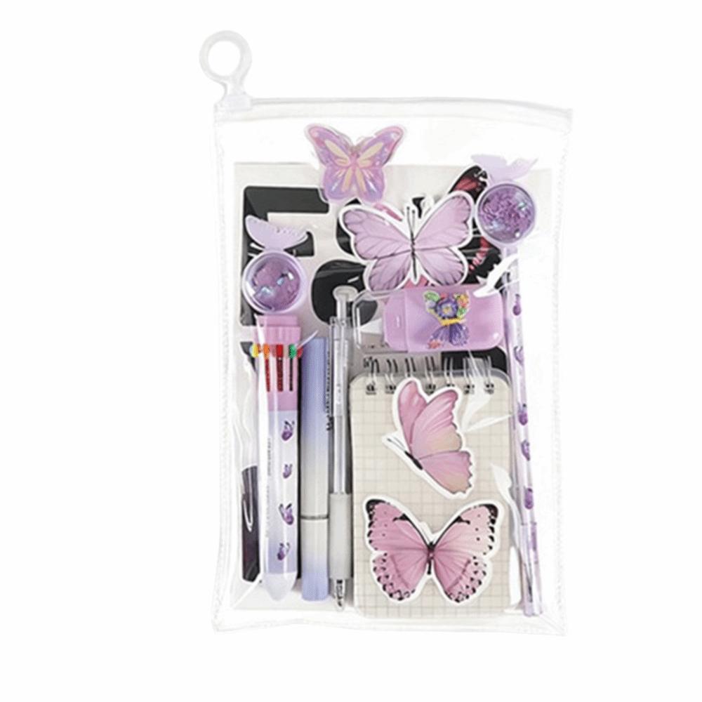 Highlighter Pen Butterfly Stationery Set 9 in 1 Study Stationery Gifts  Office Supplies