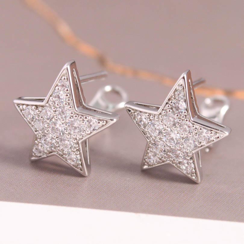 2023 Trend Popular Brand Earrings Luxury Jewelry for Women Fashion Diamond Designer Eardrop Fine Quality Women's Star Ear Stud