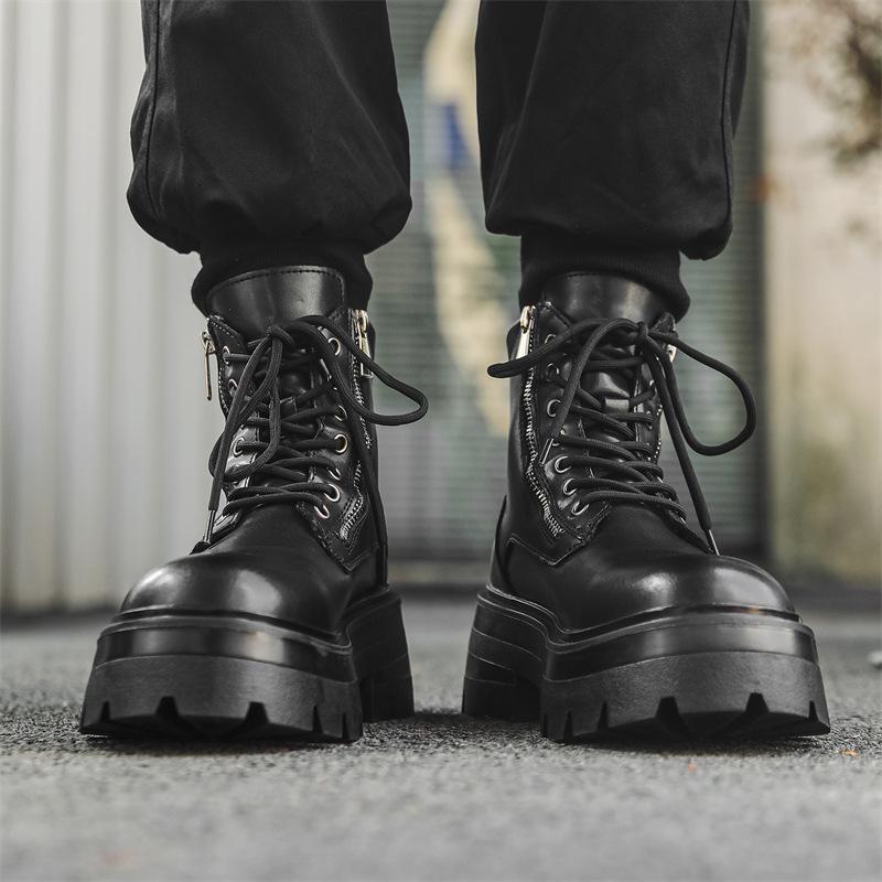 Мужские ботинки Martin, новый универсальный модный тренд, осень-зима, утолщенная подошва, высокие рабочие ботинки, мужские 70022-J