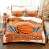 Basketball Bedding Set King Queen Ball Sport Theme Duvet Cover Set Boys Teens Basketball Fan Room Polyester Quilt Cover
